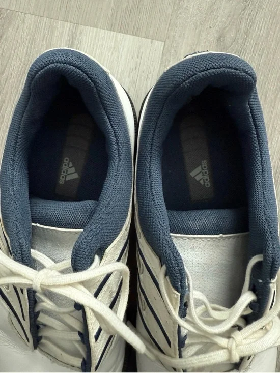 Adidas Women’s White Navy Golf Spikeless Lace Up Athletic Golf Shoes size 7 - Picture 6 of 10